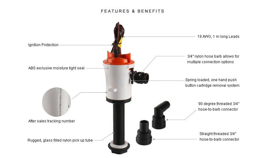 Pompe submersible pour aquariu - Fishing Boat Bilge Pump avis et prix